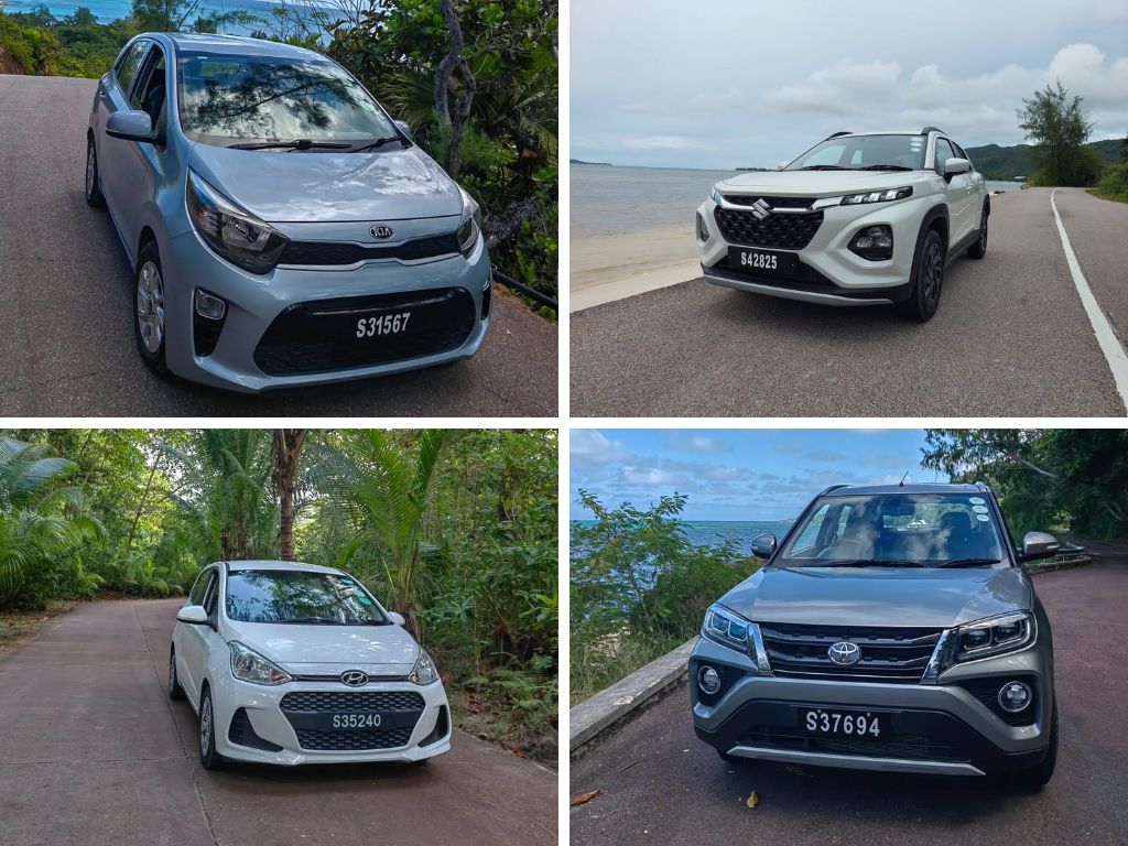 renting a car in praslin