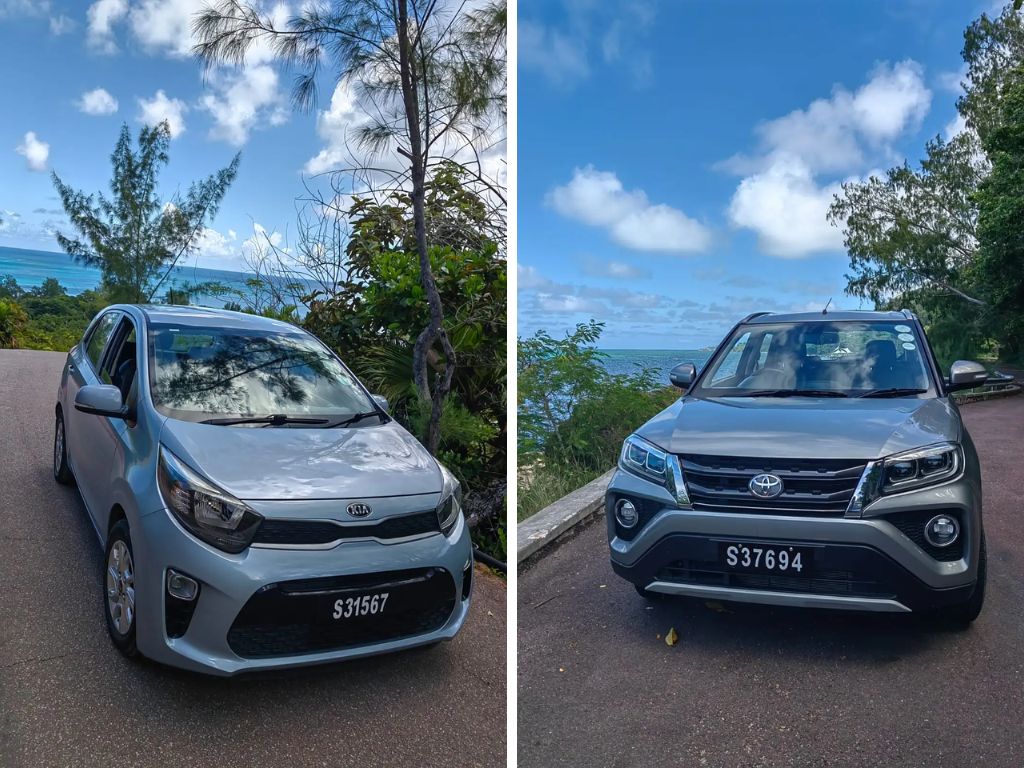 rental car booking in Praslin