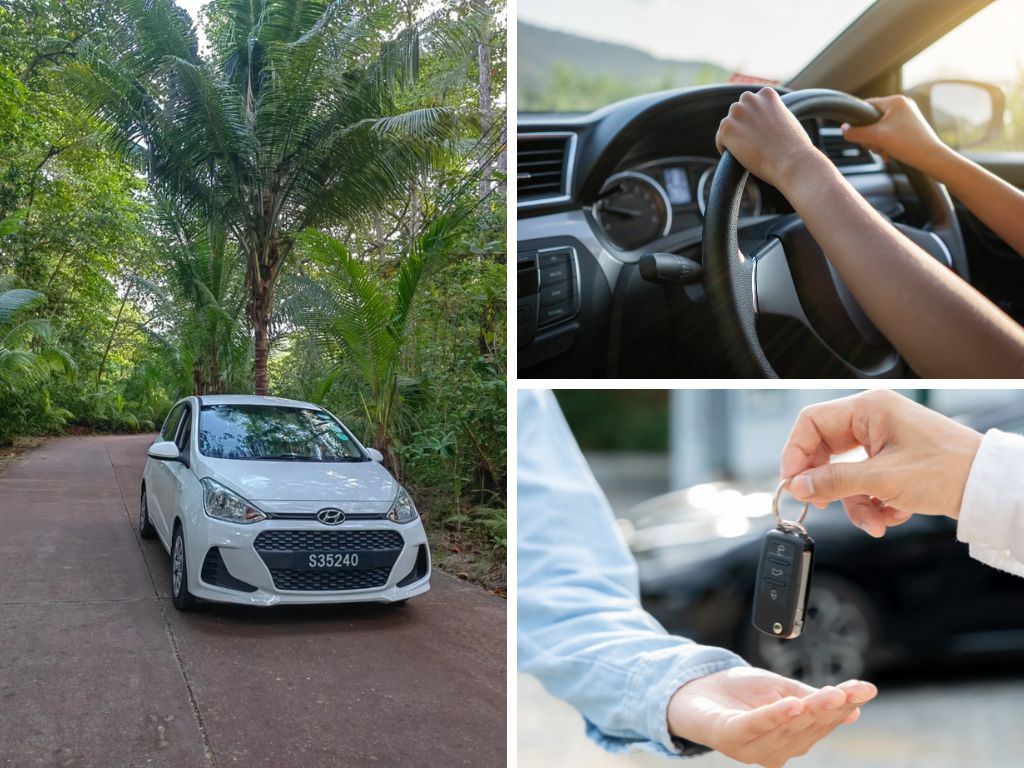 renting a car in Praslin